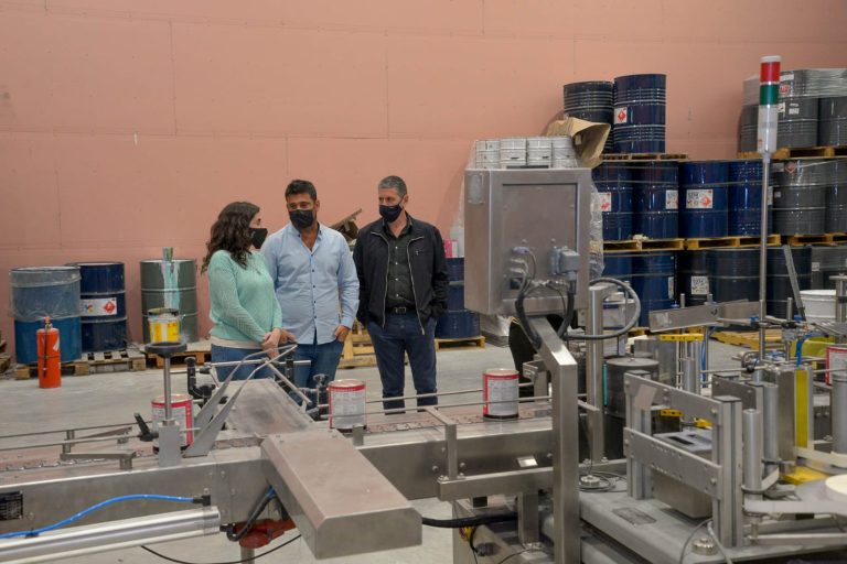 Recorrida del parque industrial de Florencio Varela y la PyME Fibransur